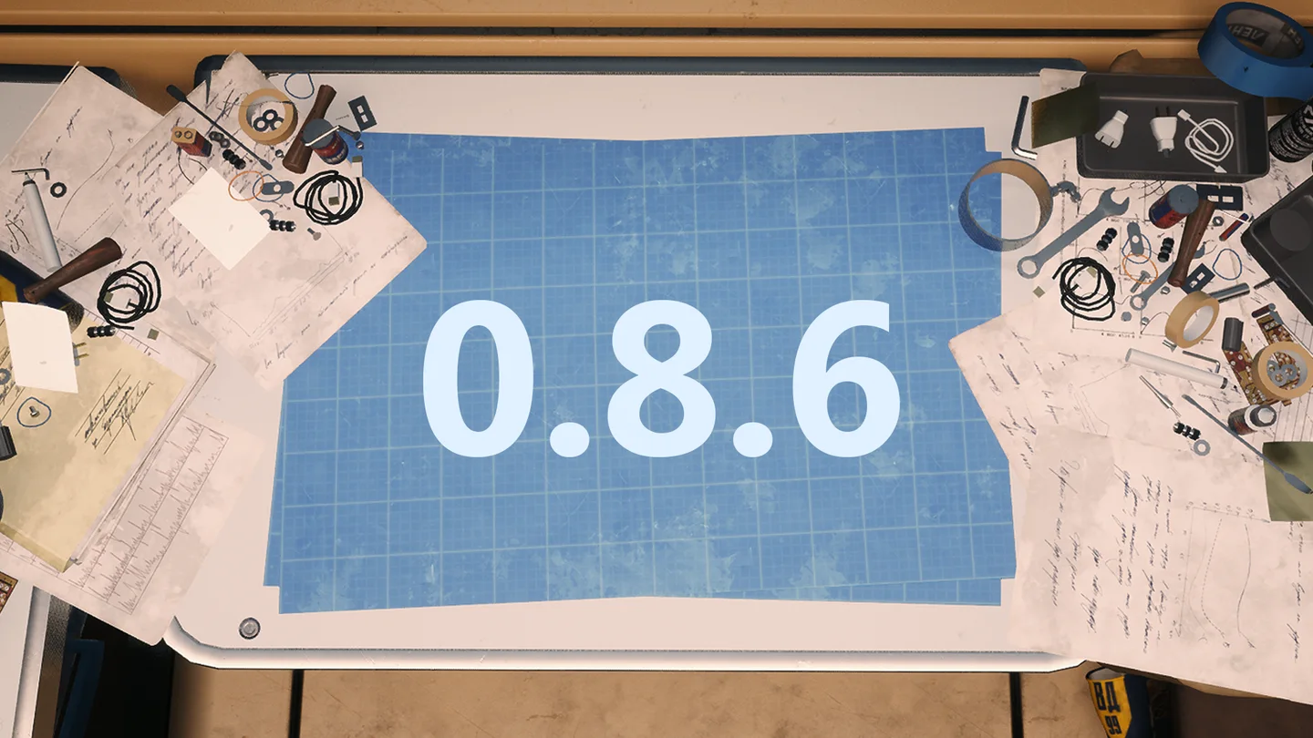 Official Hotfix 0.8.6 announcement artwork
